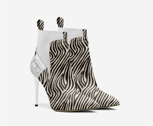 Narrow Zebra Print and Ivory